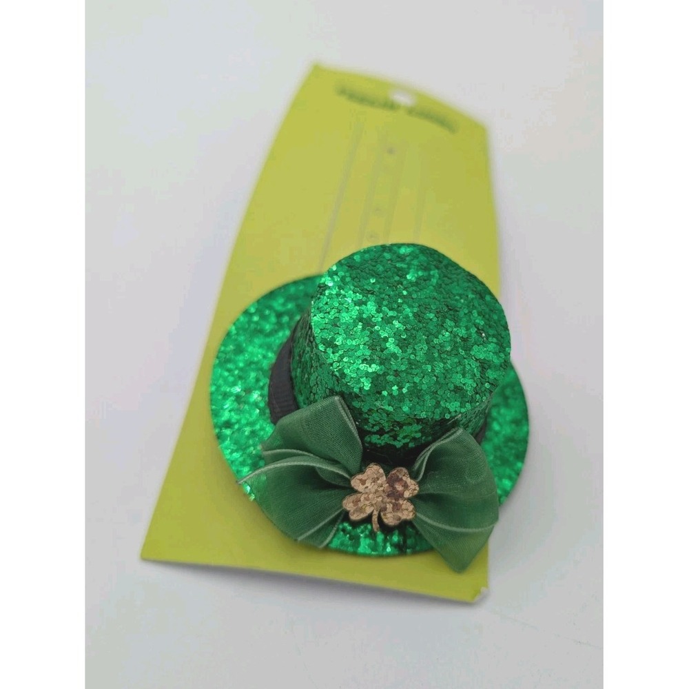 Women's St Patricks Day Leprechaun Hat Hair Clip